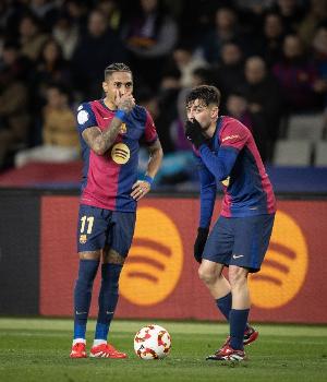 每体:巴萨对足协不满,国王杯庆祝只许直系亲属陪同&现场有网红